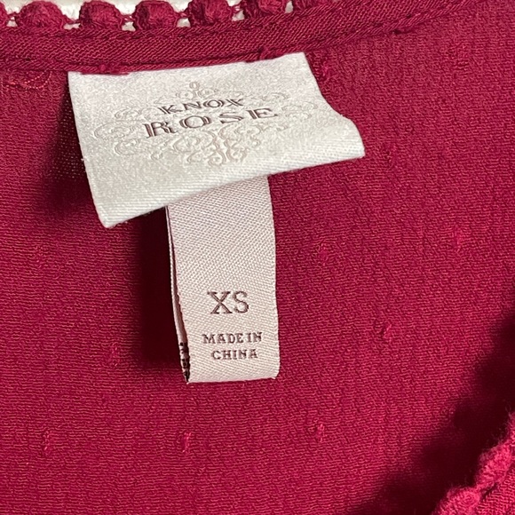 Knox Rose Short Sleeve V Neck Textured Dress Size XS - Picture 5 of 8